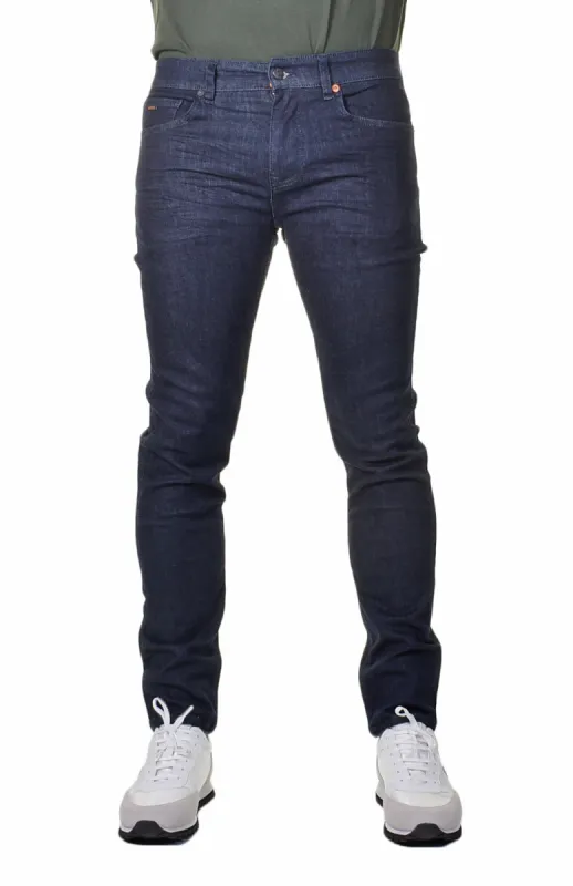 Delaware Slim Fit Stretch Jeans 409 Navy made by RAGAZZI