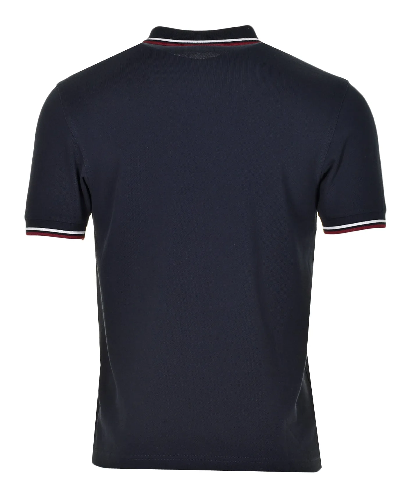 Twin Tipped Polo Shirt Navy Snow White Burnt Red sold by RAGAZZI product image thumbnail 2