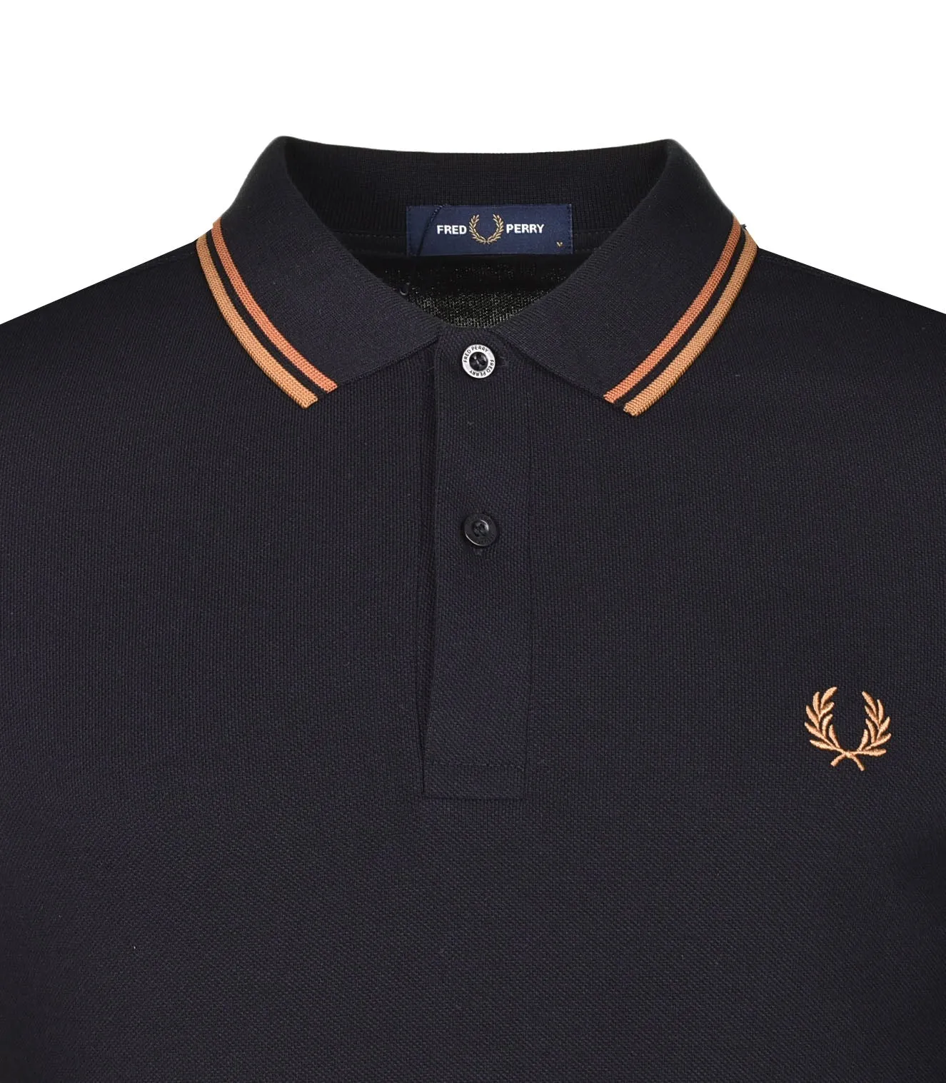 Short Sleeve Twin Tipped Polo Shirt Black / Nutflake / Dark Caramel sold by RAGAZZI product image thumbnail 3