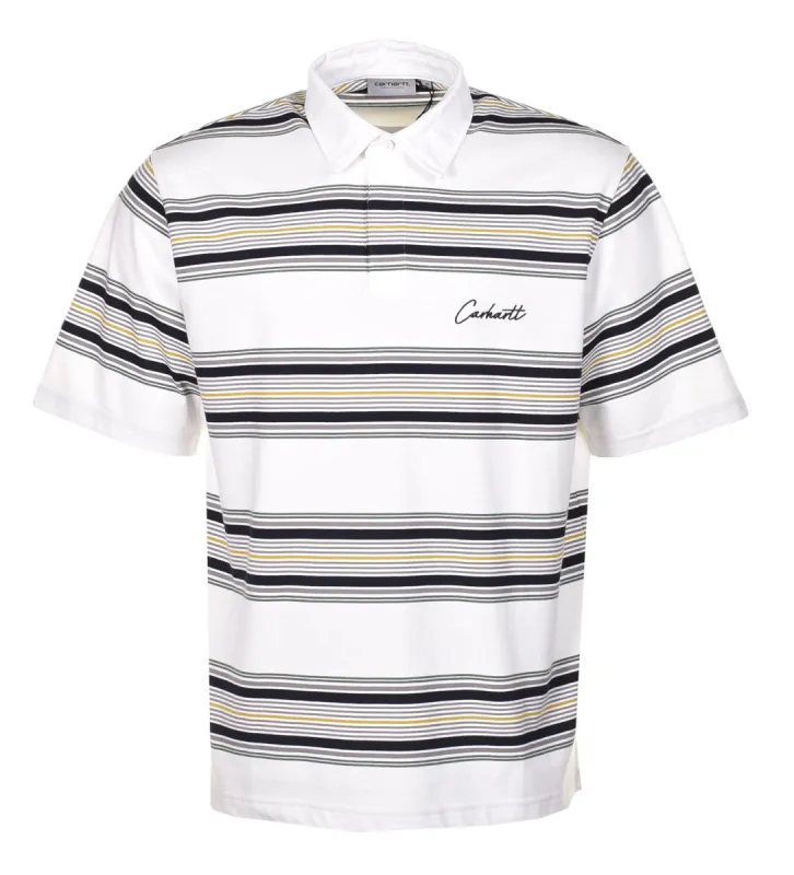 Short Sleeve Gaines Rugby Shirt Striped Wax sold by RAGAZZI