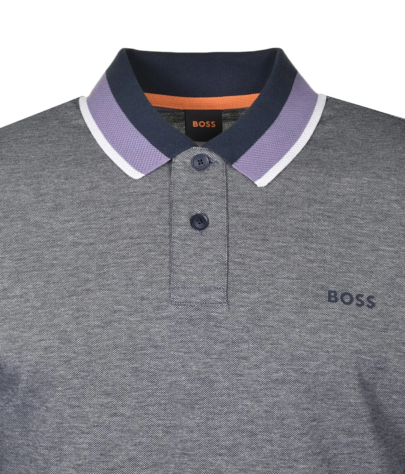 PeOxford Long Sleeve Polo Shirt Dark Blue sold by RAGAZZI product image thumbnail 3