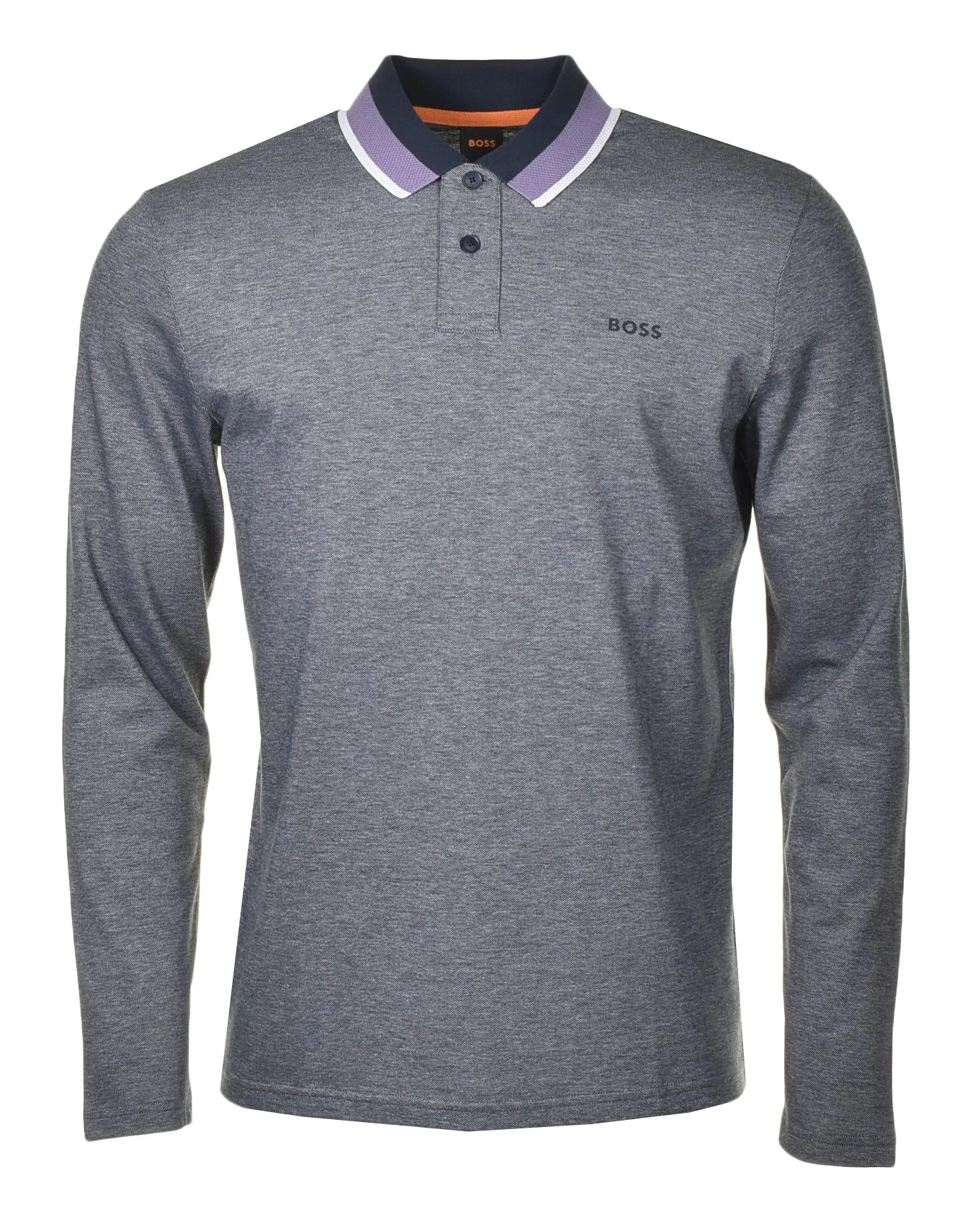 PeOxford Long Sleeve Polo Shirt Dark Blue sold by RAGAZZI
