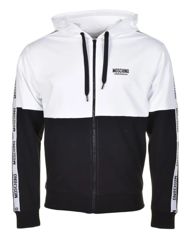 Underwear Mono Tape Full Zip Hoody White Black sold by RAGAZZI