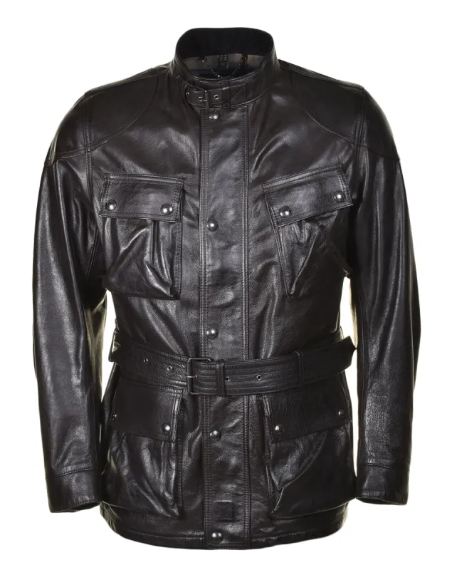 Trialmaster Panther Leather Jacket Black sold by RAGAZZI