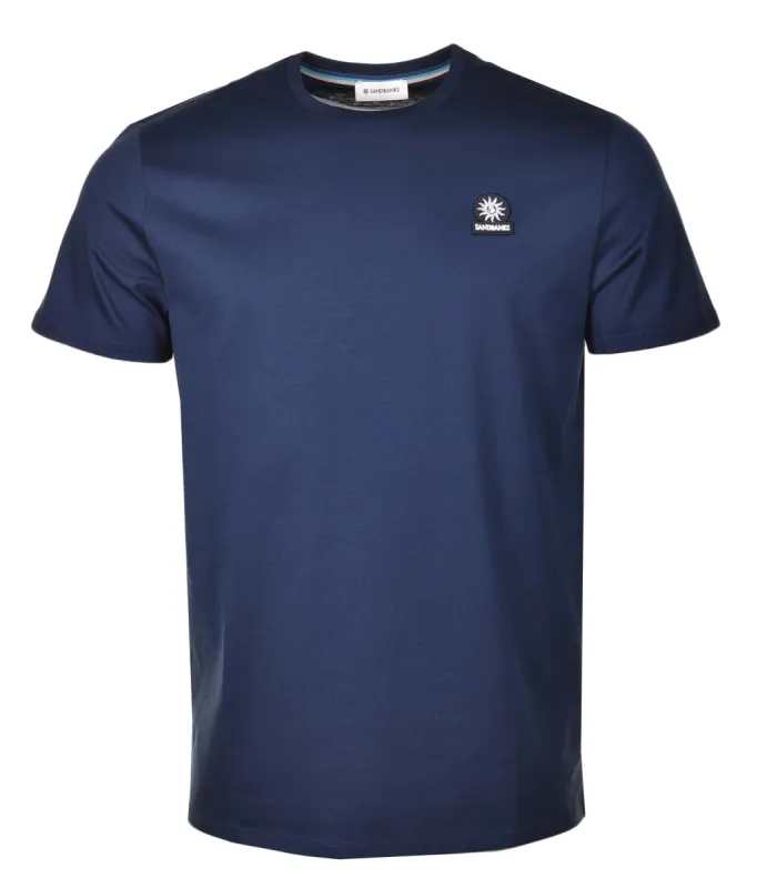 Badge Logo T Shirt Navy sold by RAGAZZI