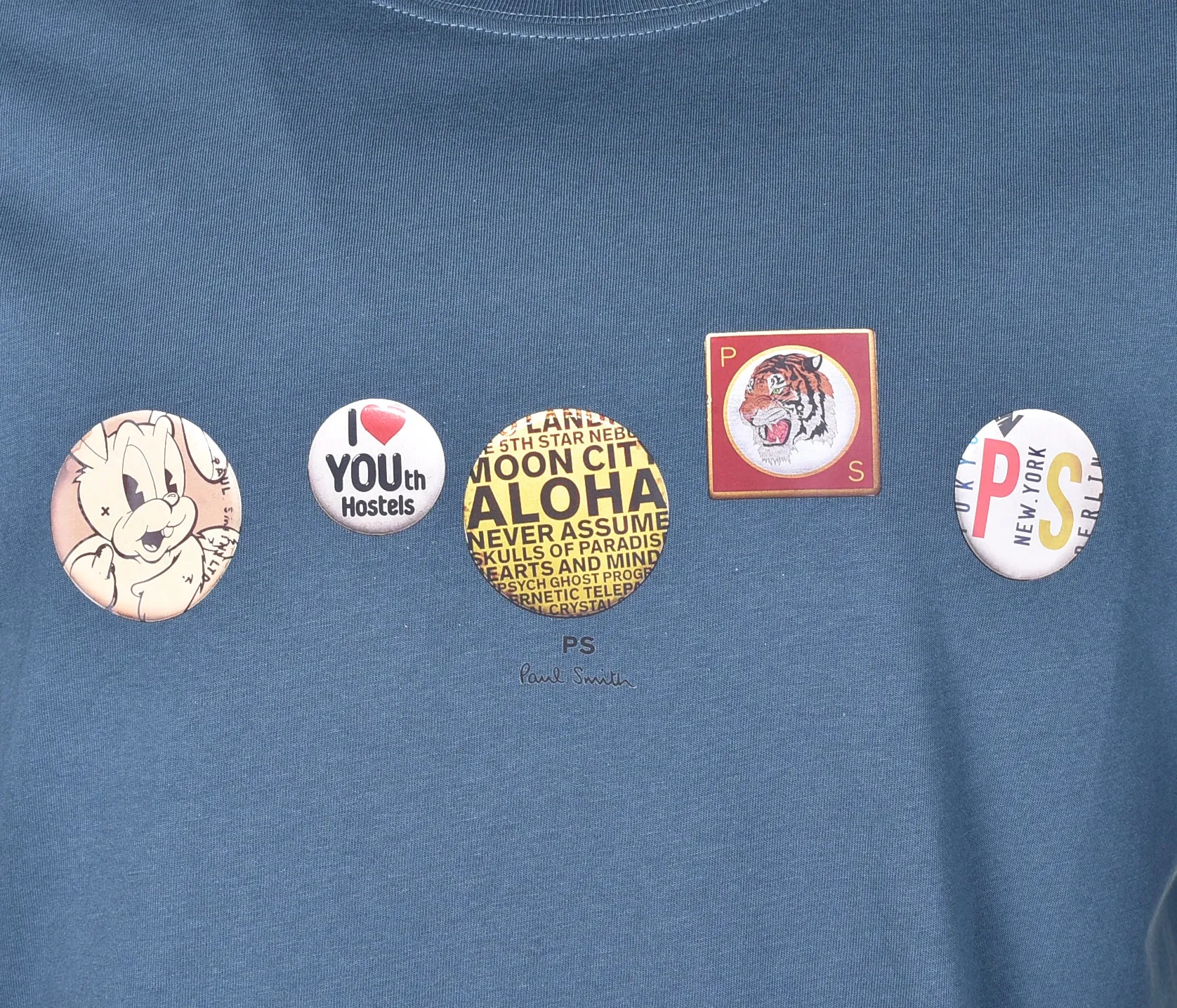 Regular Fit Badges T Shirt Indigo sold by RAGAZZI product image thumbnail 3