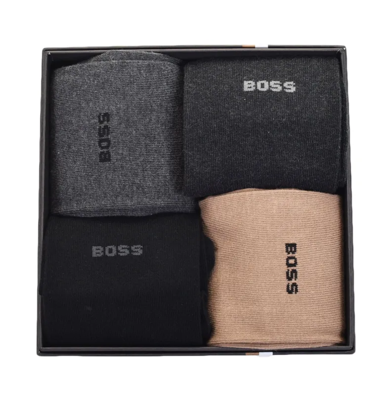 4 Pack Socks Gift Set Black Beige sold by RAGAZZI