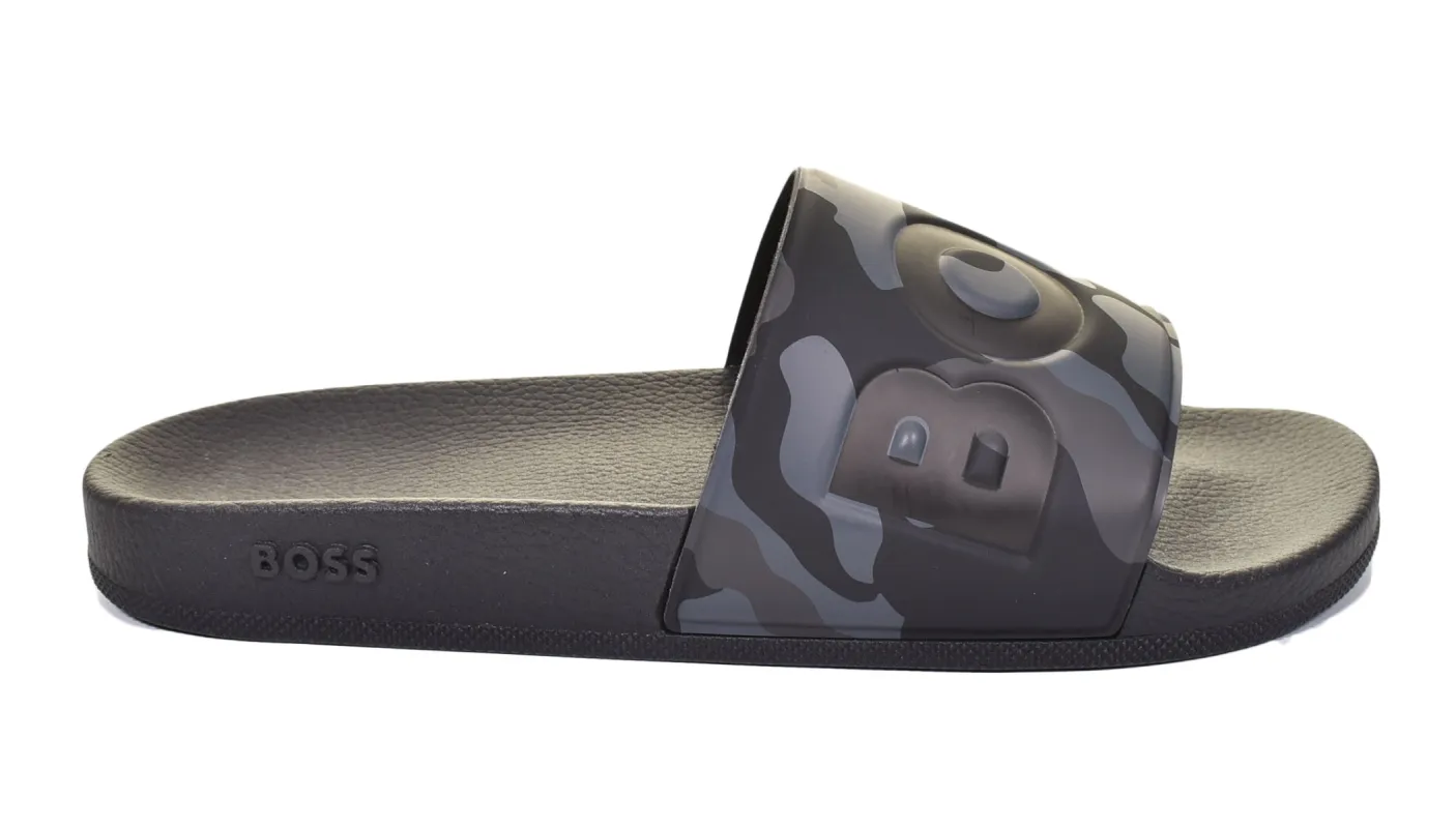 Aryeh Slide Camo Dark Grey sold by RAGAZZI