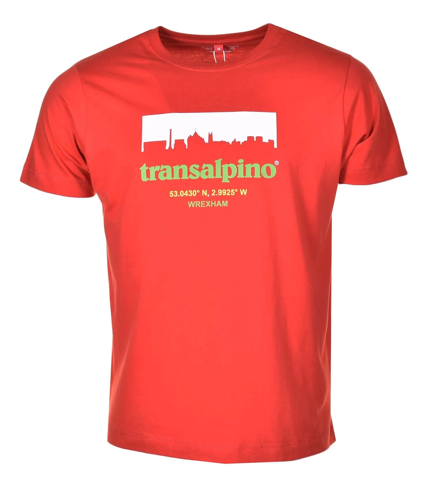 Wrexham Skyline T Shirt Red sold by RAGAZZI