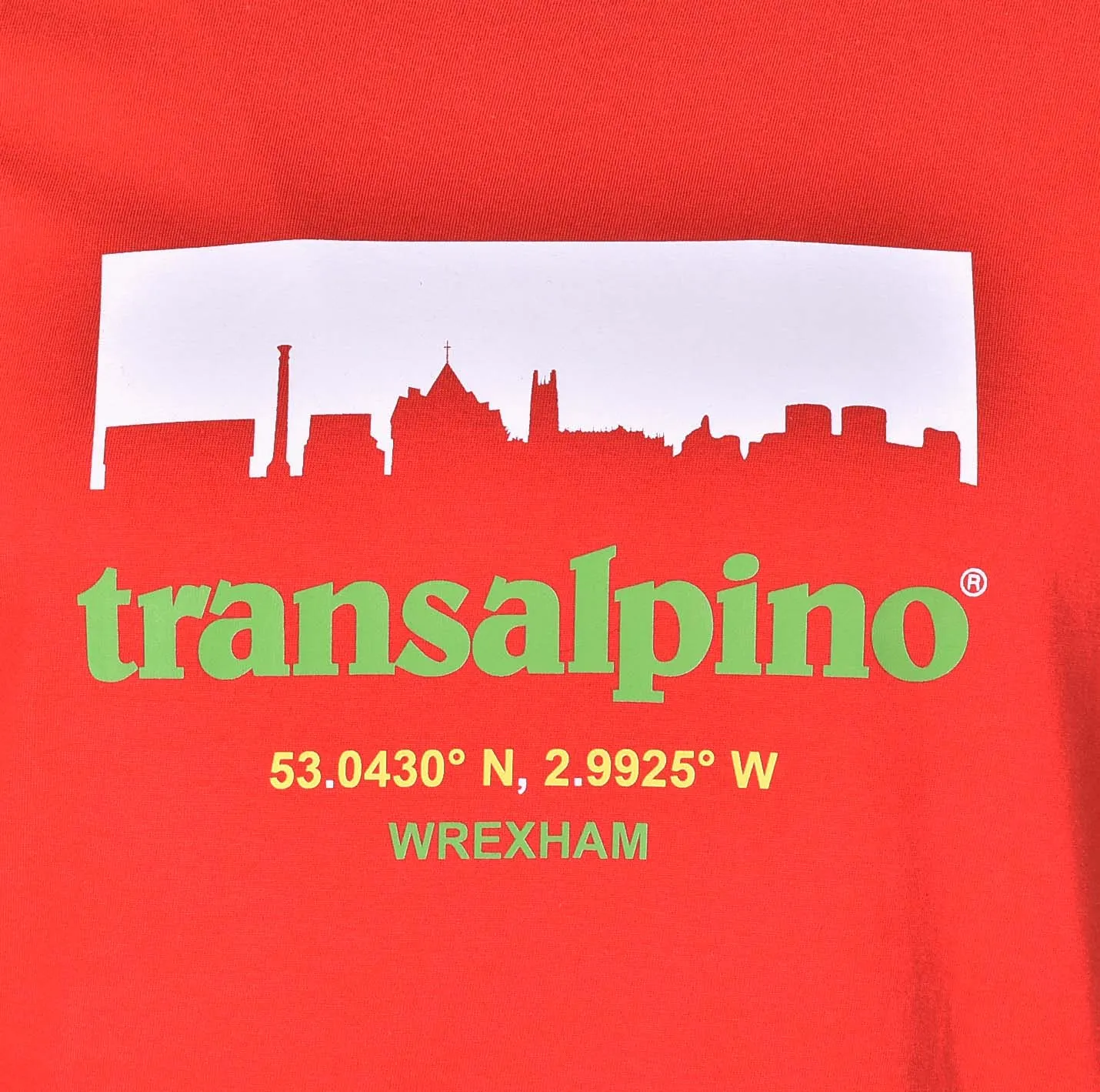 Wrexham Skyline T Shirt Red sold by RAGAZZI product image thumbnail 3