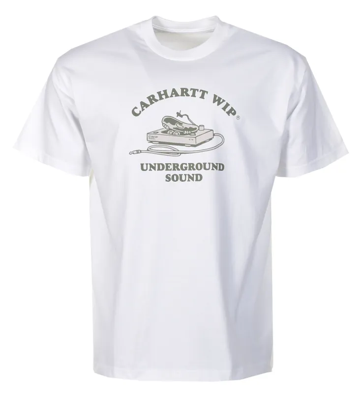 Short Sleeve Underground Sound T Shirt White sold by RAGAZZI