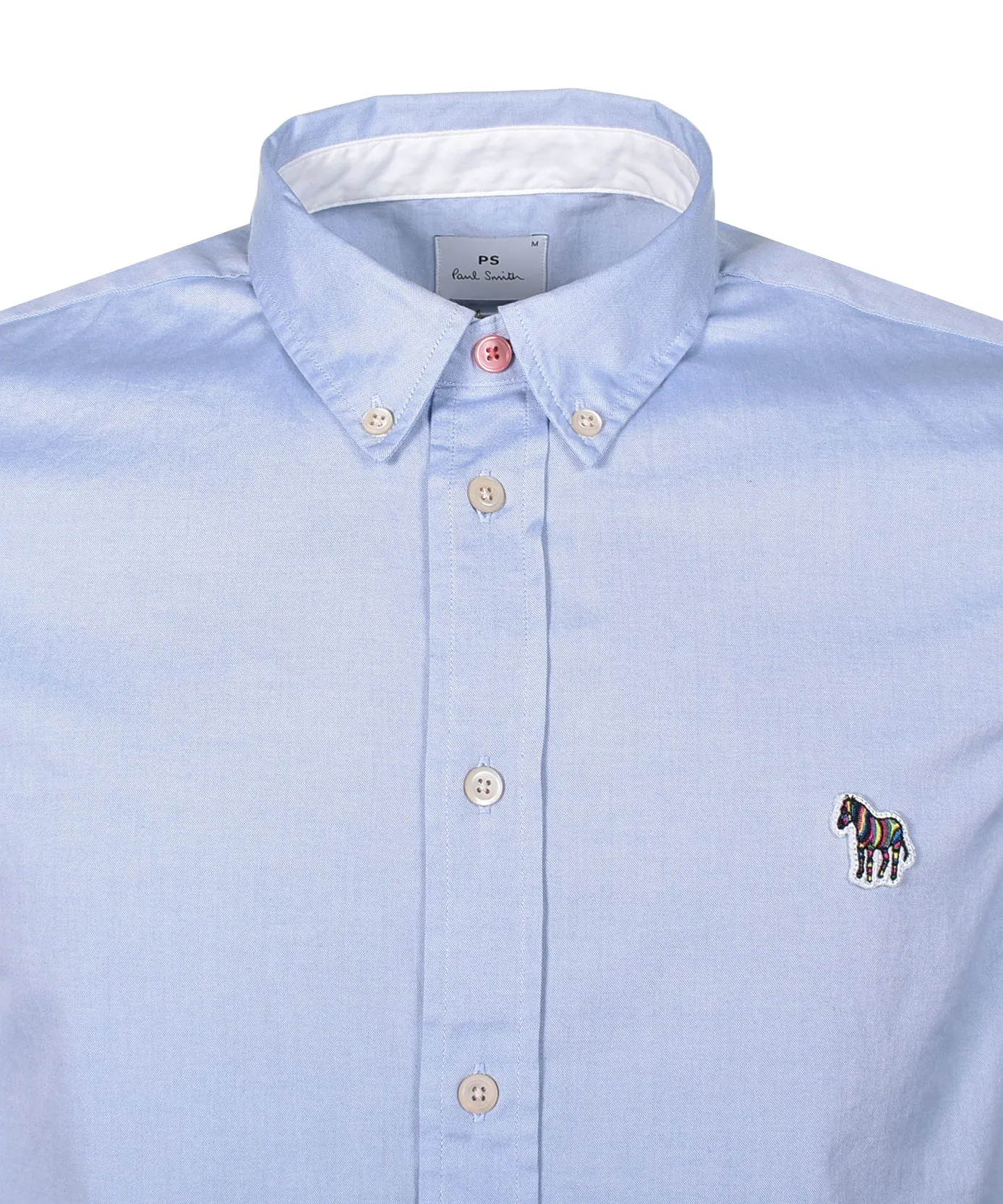 Long Sleeve Tailored Fit Zebra Shirt Blue sold by RAGAZZI product image thumbnail 3