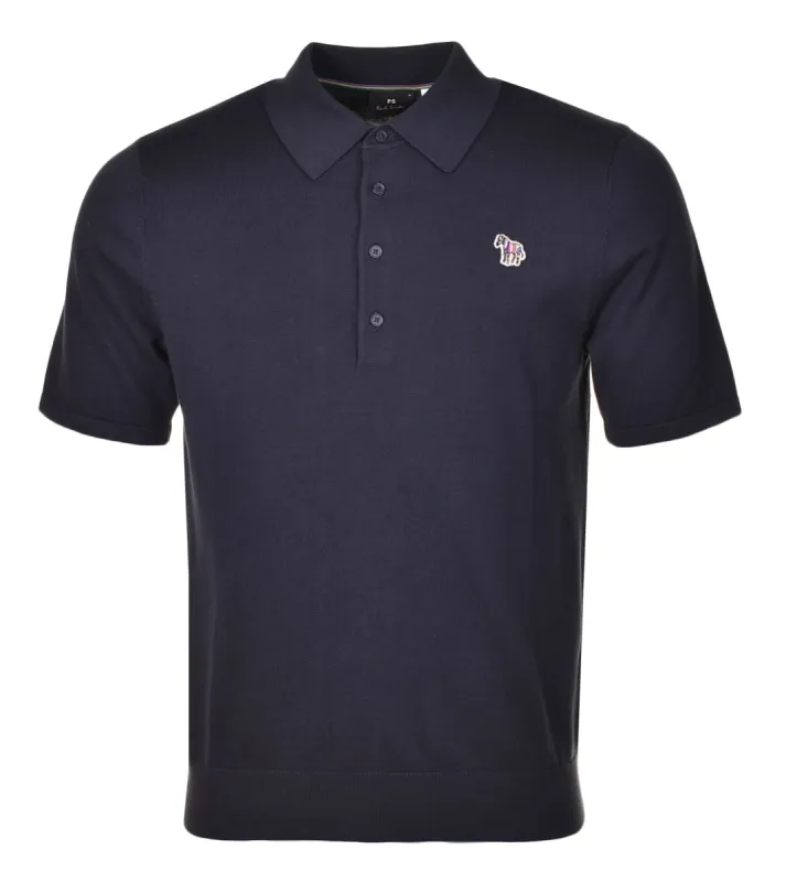 Regular Fit Knitted Short Sleeve Polo Shirt Dark Navy sold by RAGAZZI