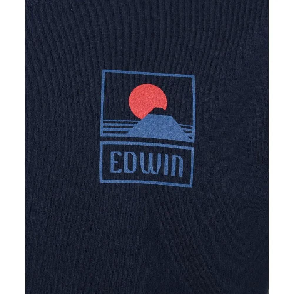 Sunset On Mt Fuji T Shirt Navy sold by RAGAZZI product image thumbnail 3