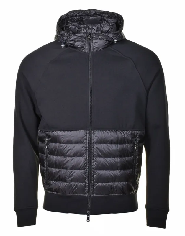 Winter Fleece Hybrid Hoody Black sold by RAGAZZI
