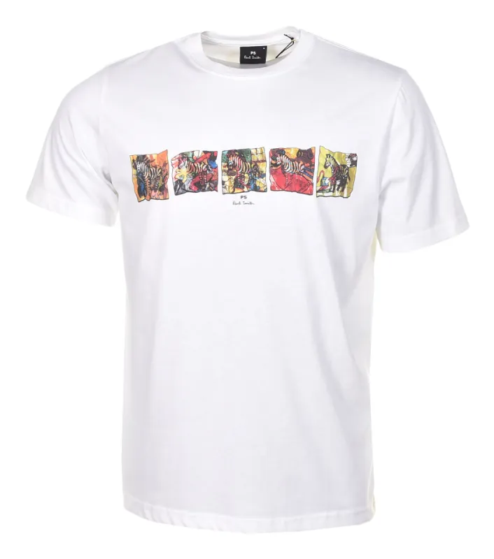 Regular Fit Zebras T Shirt White sold by RAGAZZI
