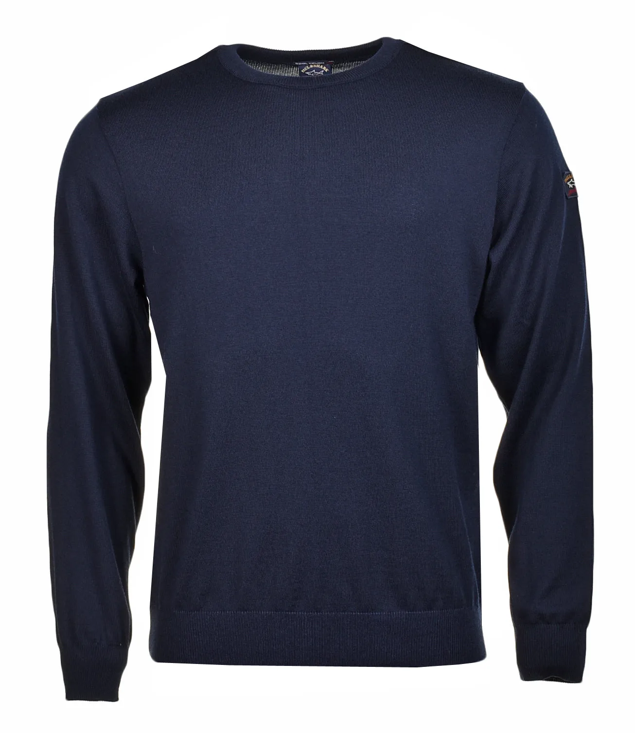 Merino Wool Crew Neck Jumper Navy sold by RAGAZZI