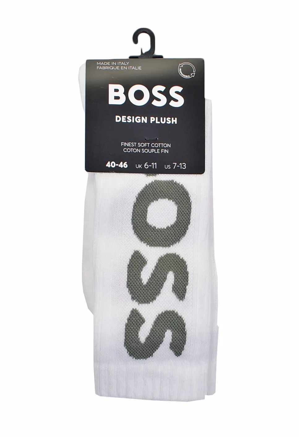 Rib Logo Socks White sold by RAGAZZI