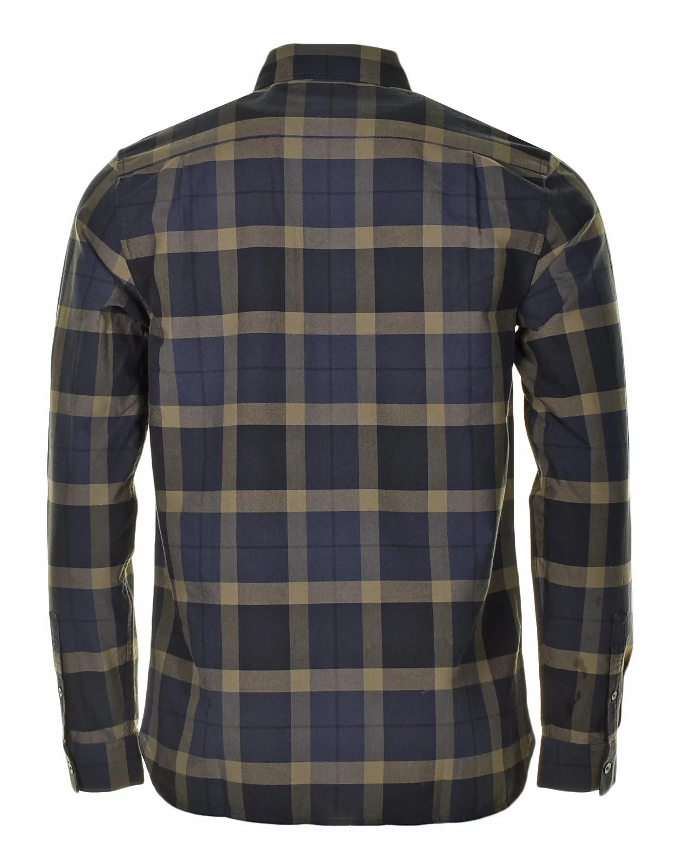Long Sleeve Tartan Twill Shirt Uniform Green sold by RAGAZZI product image thumbnail 2