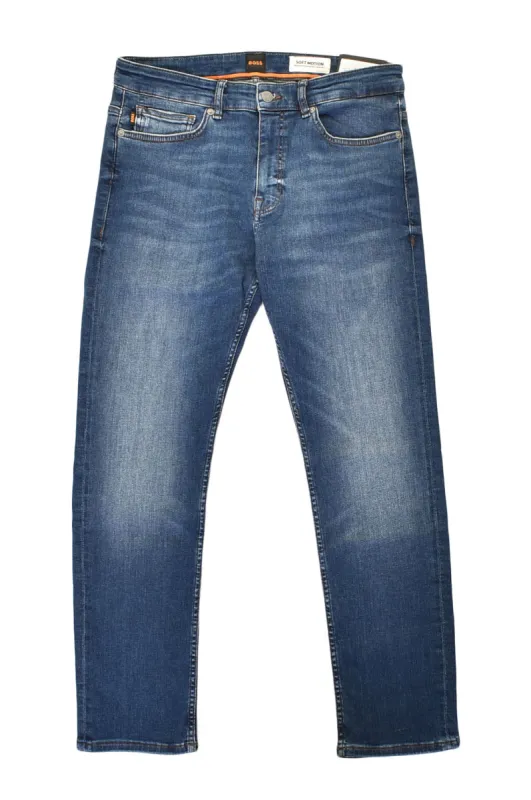 Delaware Slim Fit Jeans Stretch 411 Navy made by RAGAZZI