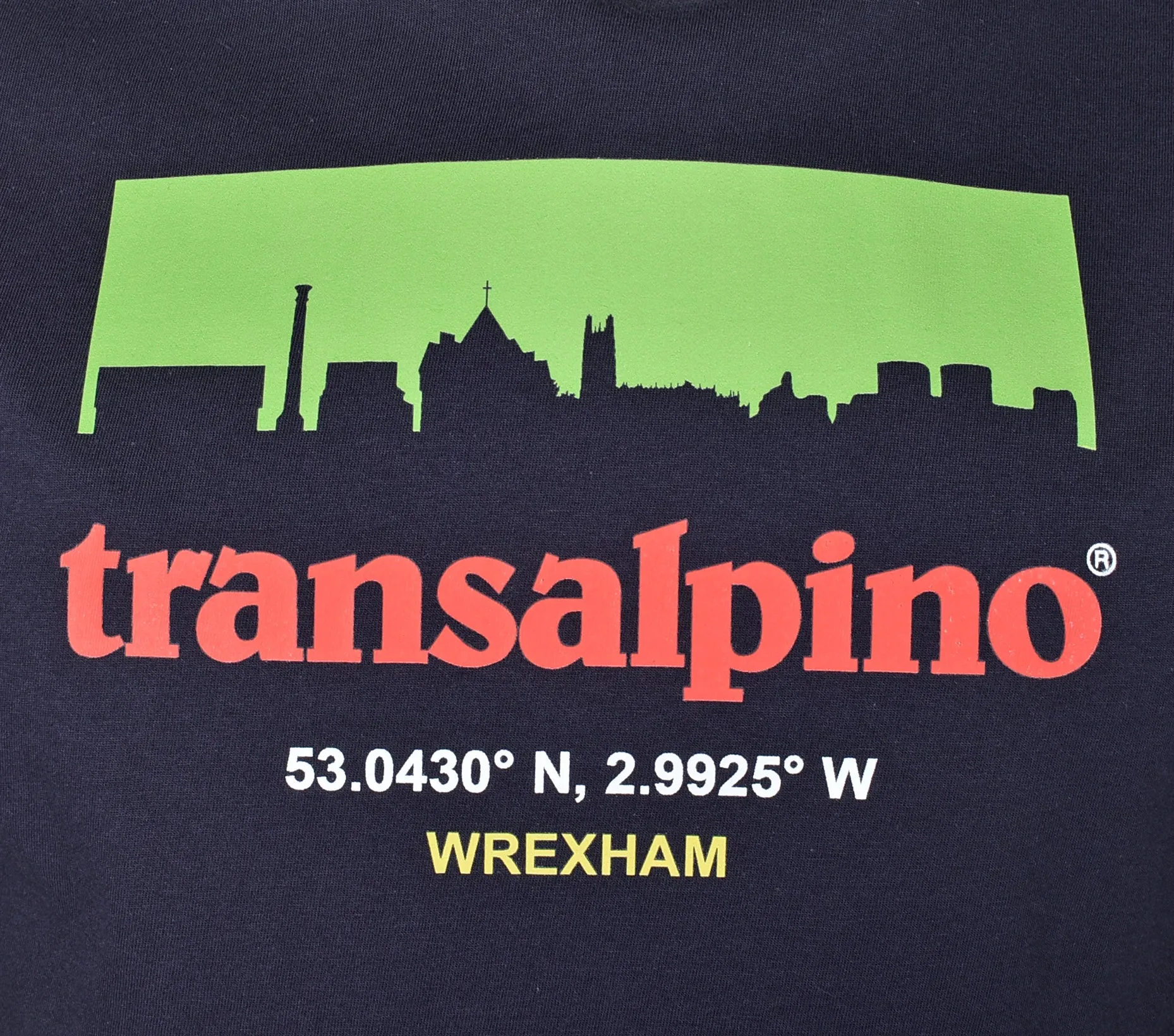 Wrexham Skyline T Shirt Navy sold by RAGAZZI product image thumbnail 3