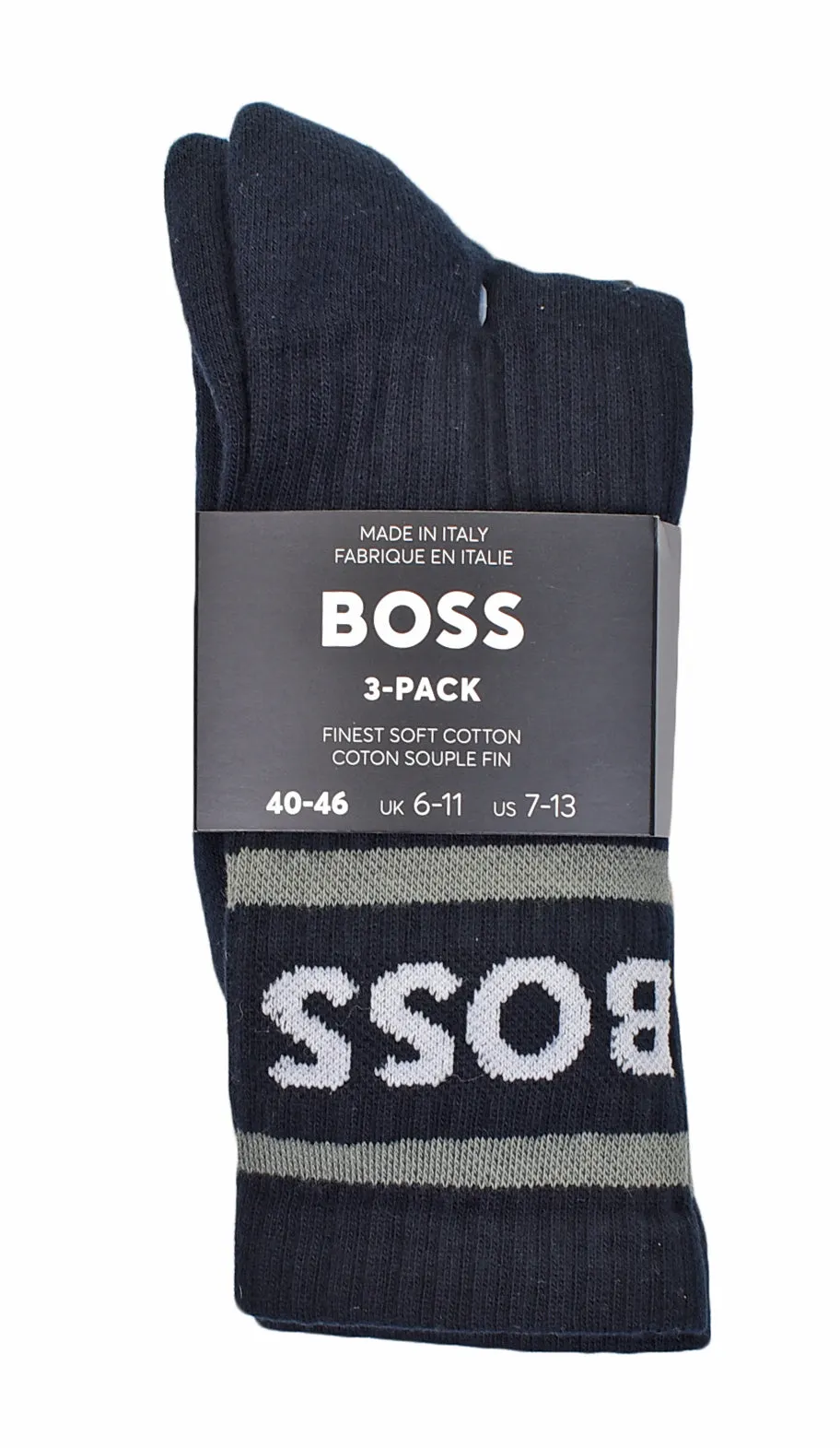 3 Pack RS Sport Socks Navy White Black sold by RAGAZZI