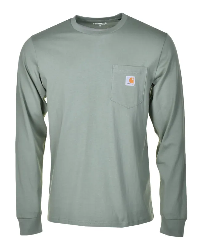 Long Sleeve Pocket T Shirt Park Green sold by RAGAZZI