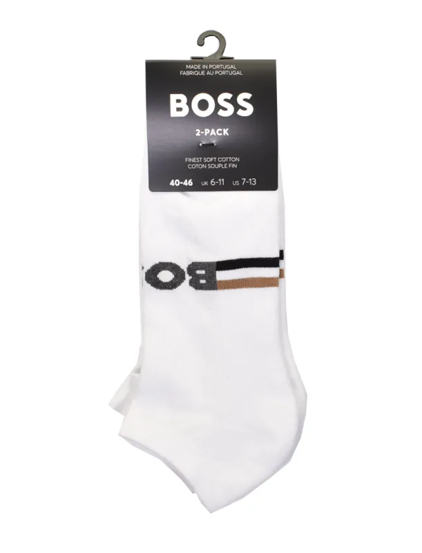 2 Pack AS Plush Iconic CC Trainer Socks White sold by RAGAZZI