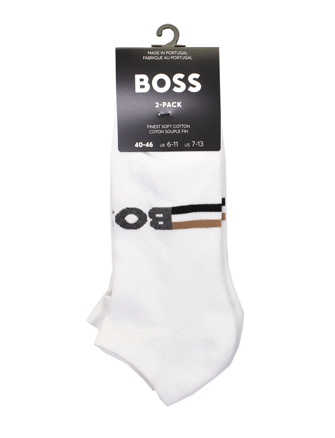 2 Pack AS Plush Iconic CC Trainer Socks White sold by RAGAZZI