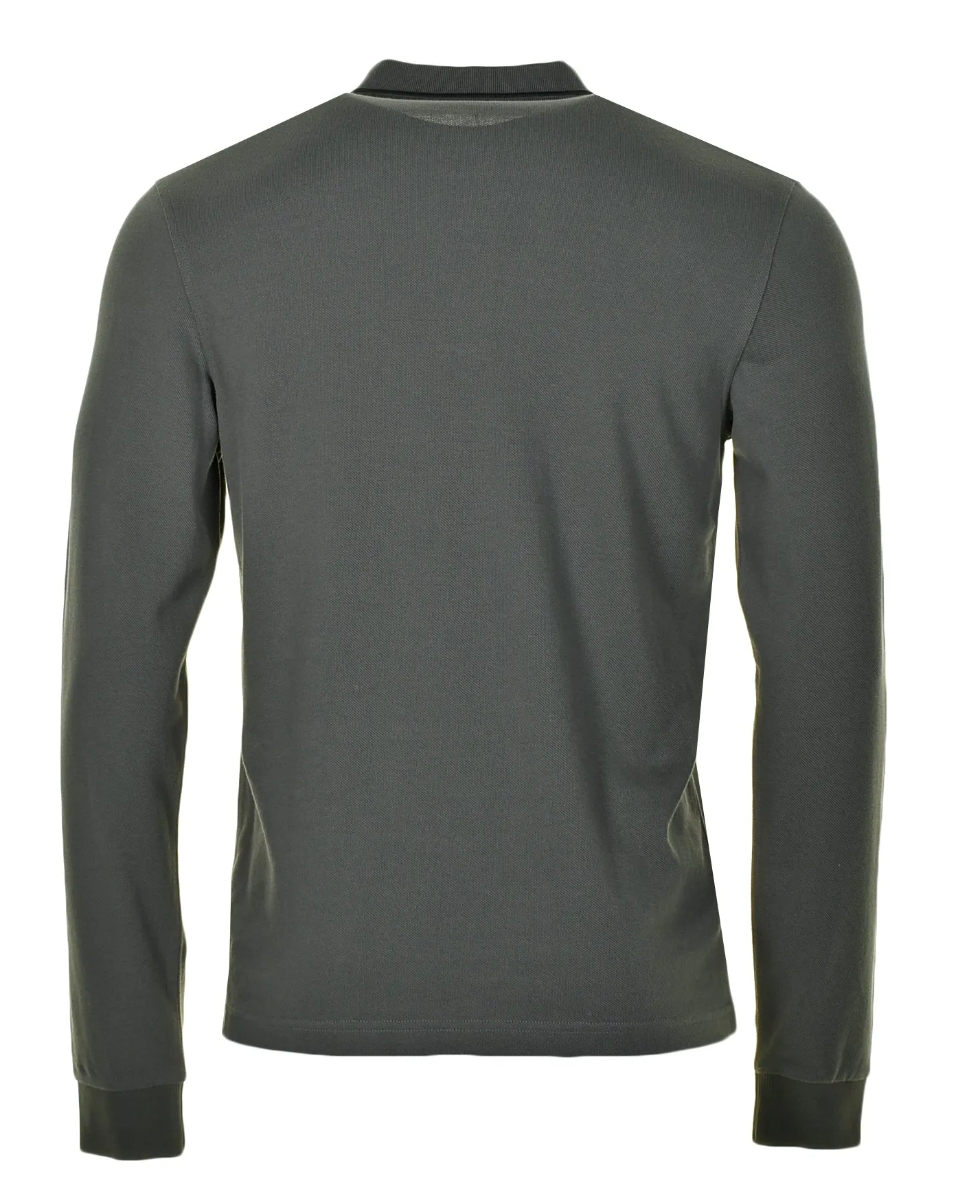 Long Sleeve Twin Tipped Polo Shirt Field Green sold by RAGAZZI product image thumbnail 2