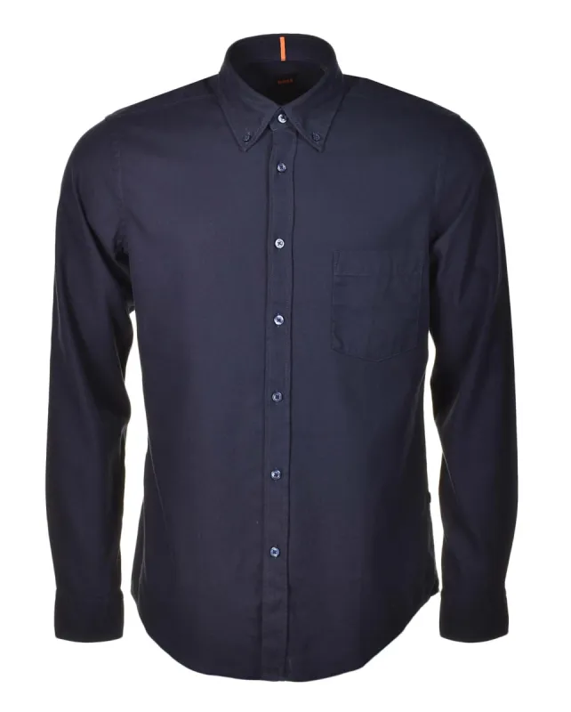 Rickert M Long Sleeve Shirt 404 Navy sold by RAGAZZI