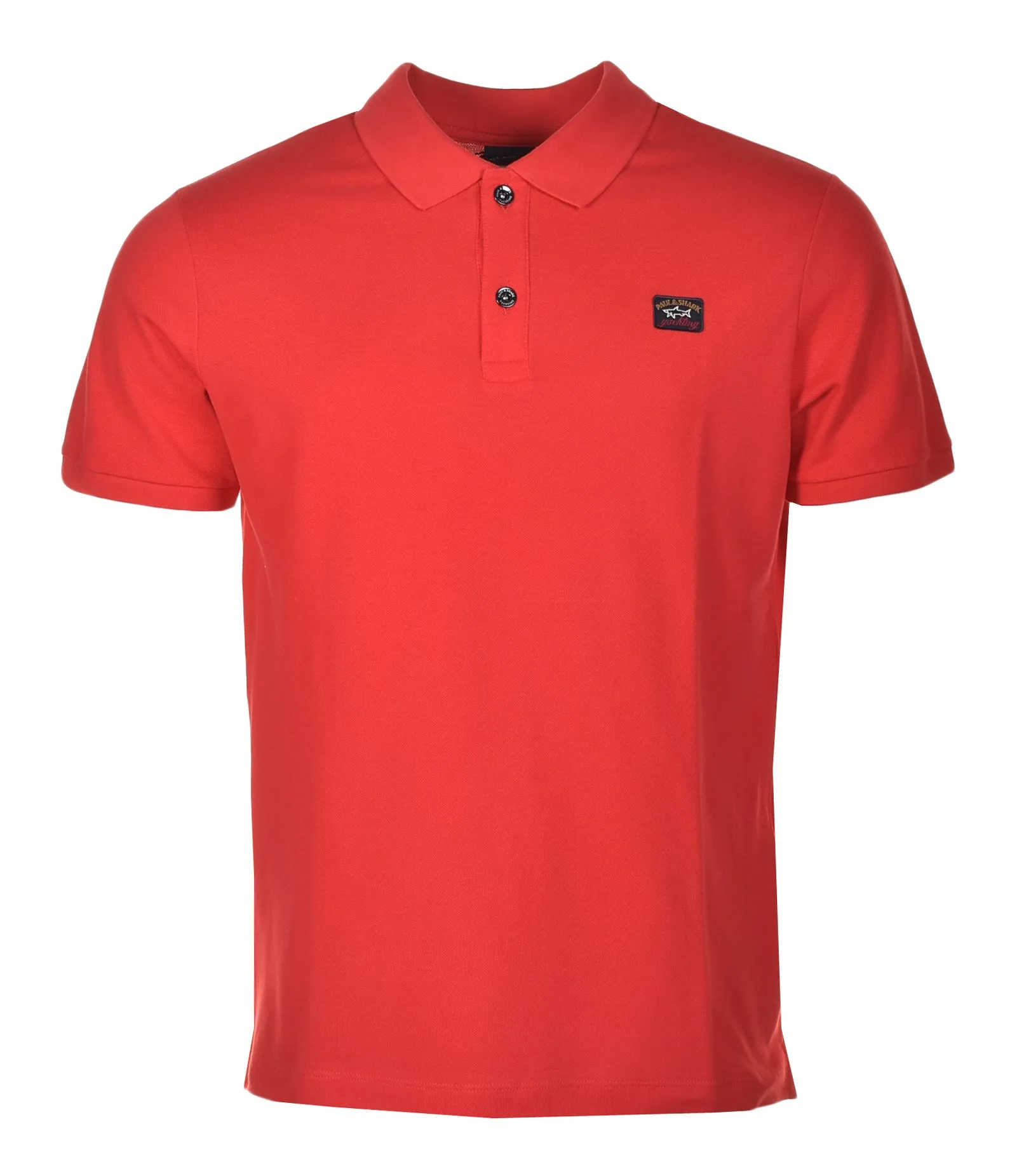 Short Sleeve Polo Shirt Bright Red sold by RAGAZZI