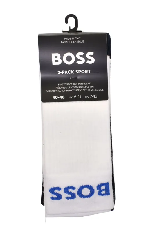 2 Pack RS Sport Socks White Navy sold by RAGAZZI