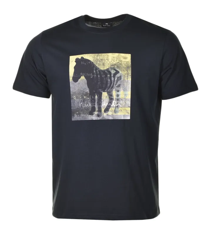 Regular Fit Zebra Square T Shirt Very Dark Navy sold by RAGAZZI