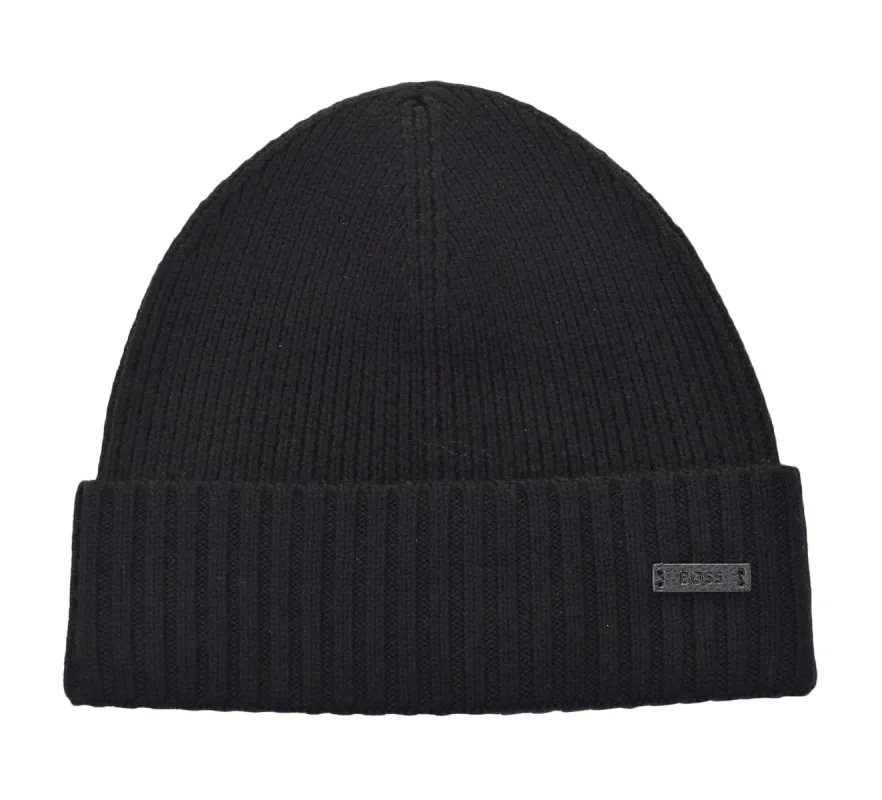 Fati Logo Beanie Black sold by RAGAZZI