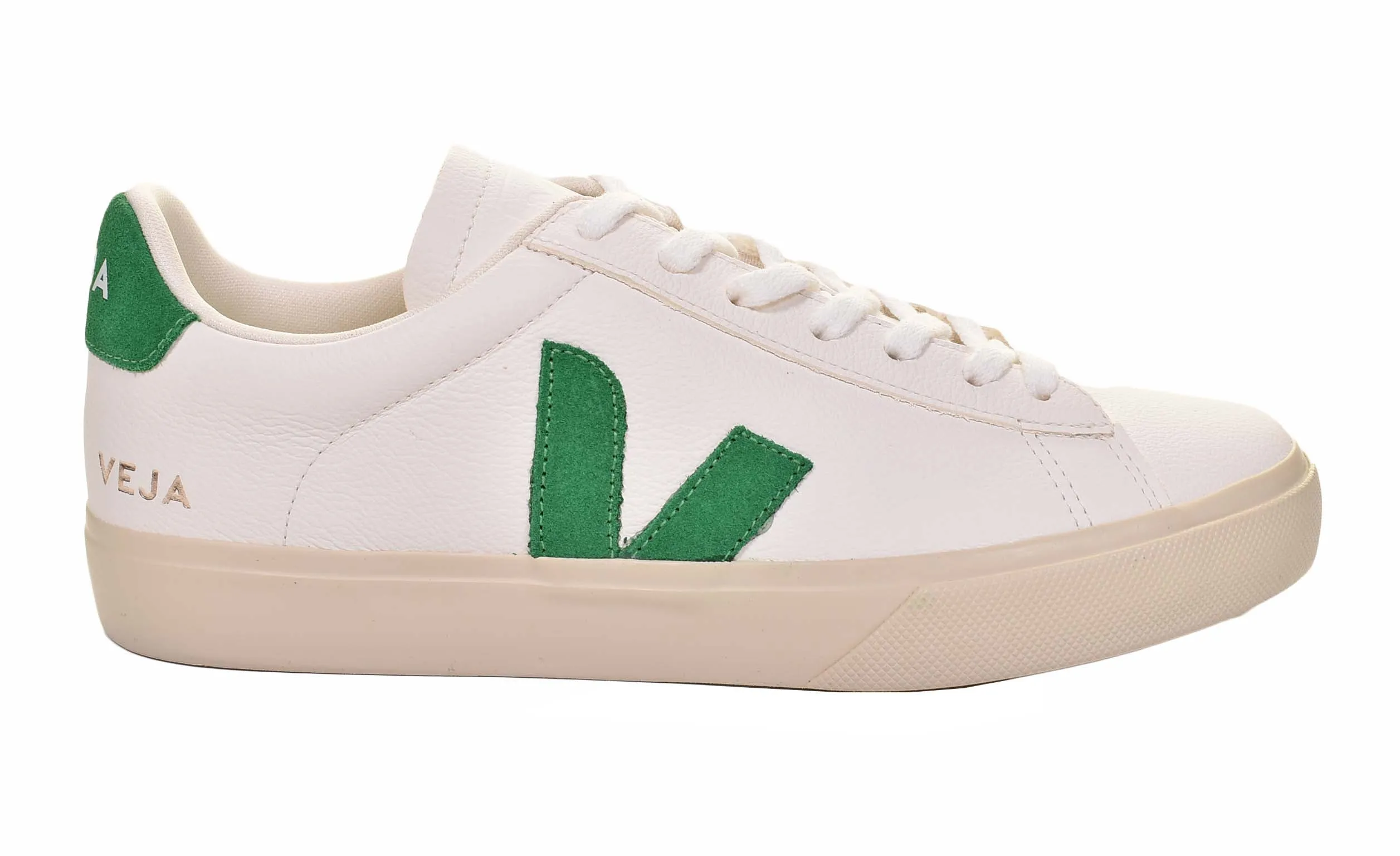 Campo Chromefree Leather Trainers Extra White Emeraude sold by RAGAZZI