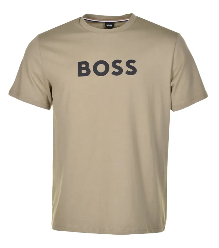 Beachwear Logo T Shirt Green made by Hugo Boss