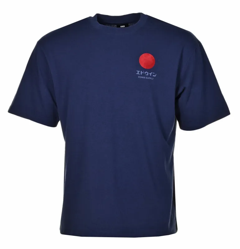 Japanese Sun Supply T Shirt Maritime Blue sold by RAGAZZI