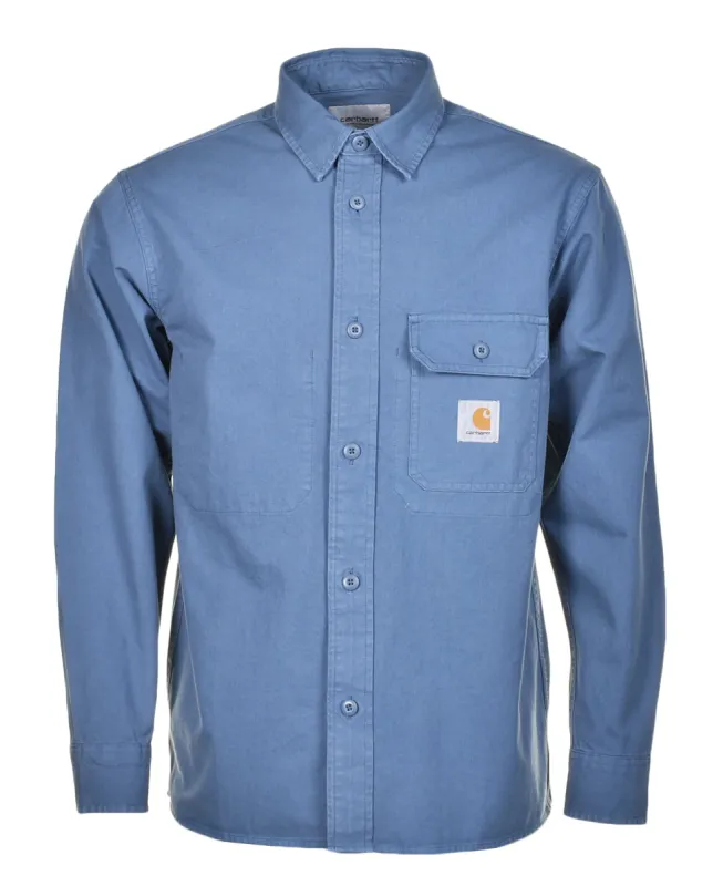 Reno Shirt Jac Storm Blue made by Carhartt WIP