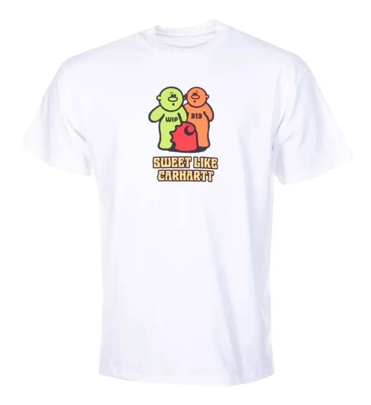 Short Sleeve Gummy T Shirt White sold by RAGAZZI