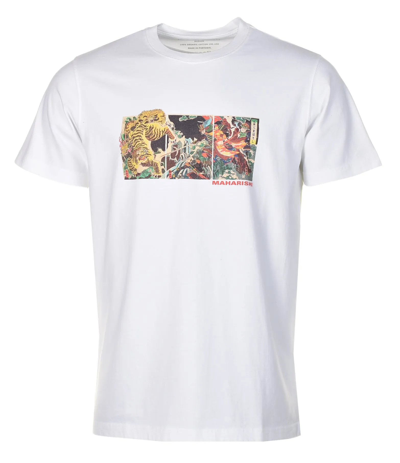 1079 Tiger Vs Samurai T Shirt White sold by RAGAZZI
