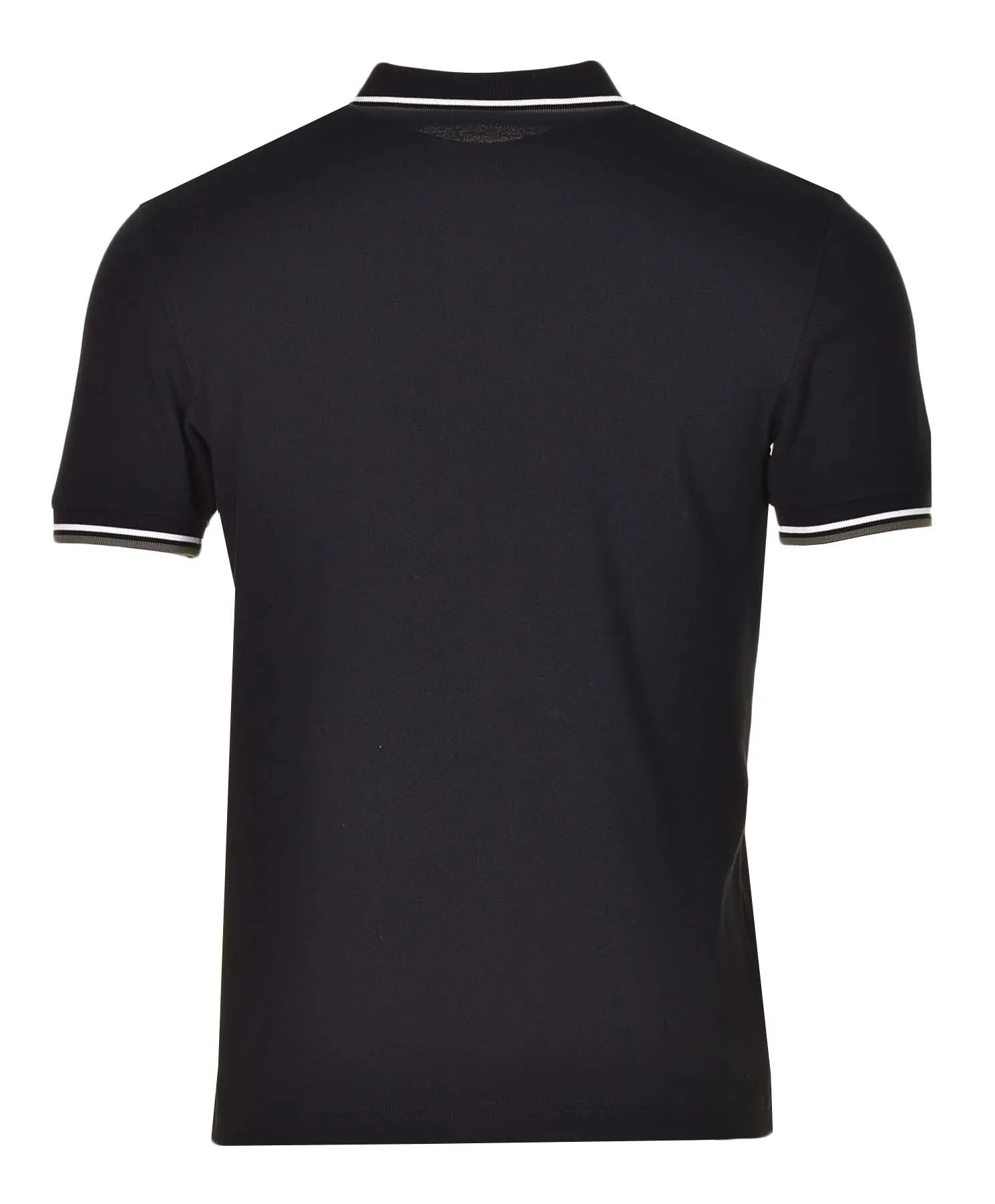 Short Sleeve Twin Tipped Polo Shirt Black Ecru Green sold by RAGAZZI product image thumbnail 2