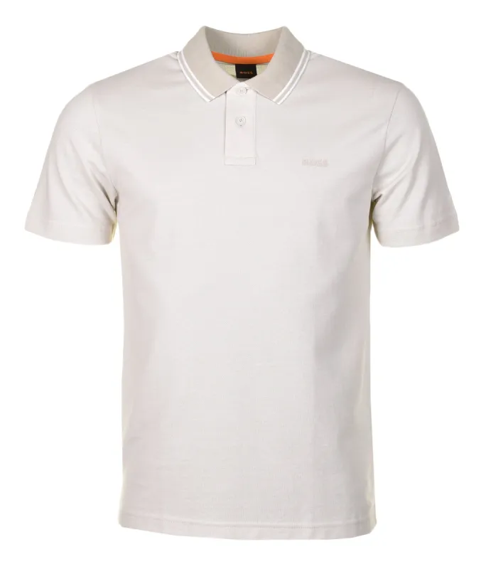 PeOxford Short Sleeve Polo Shirt 271 Light Beige sold by RAGAZZI
