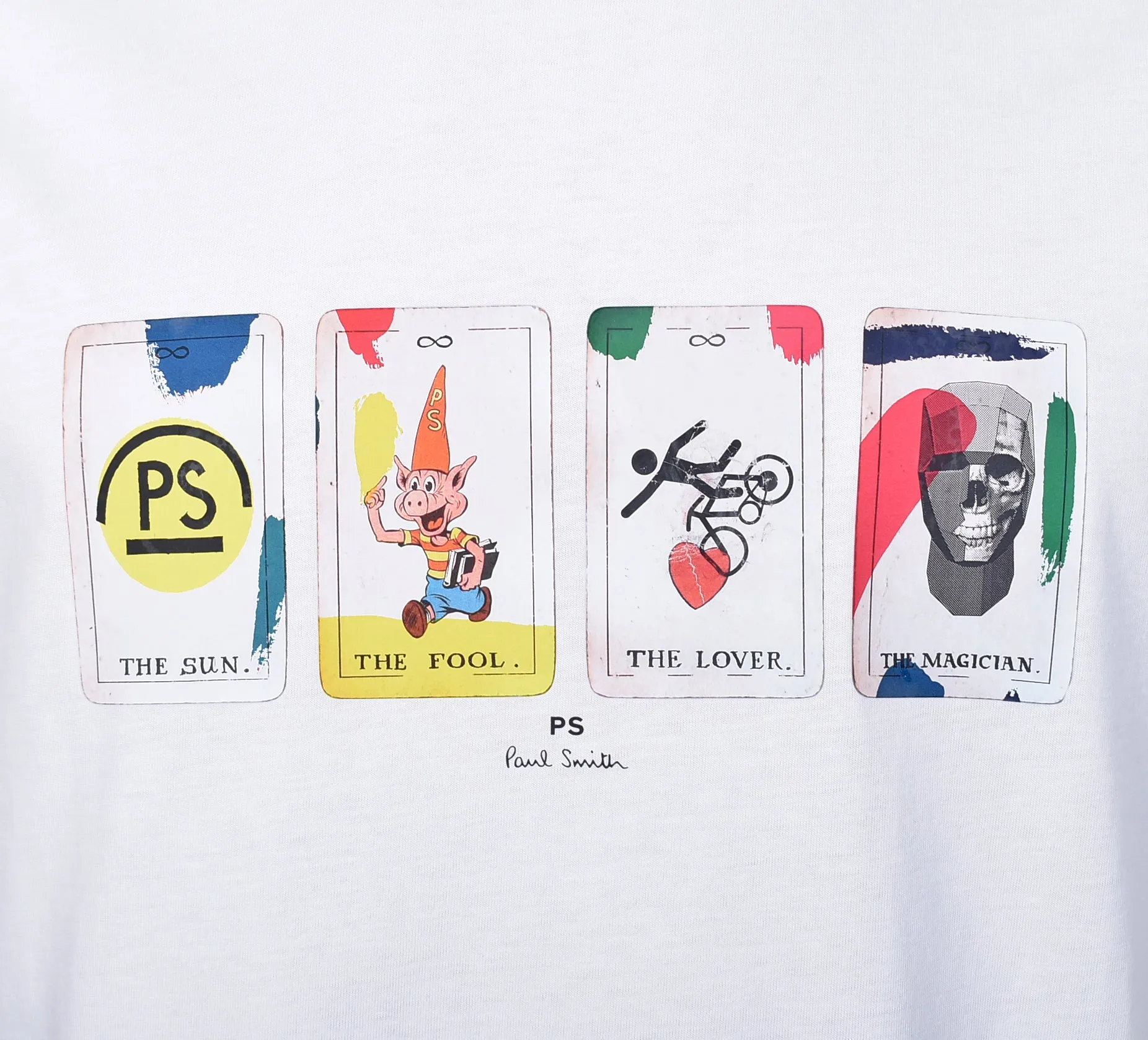 Regular Fit Ps Tarot T Shirt White sold by RAGAZZI product image thumbnail 3