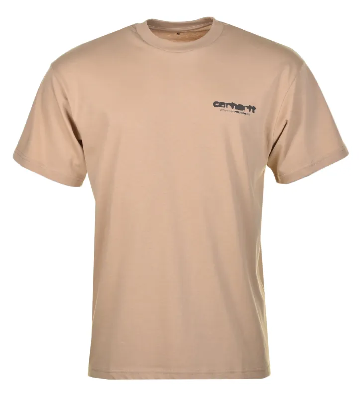 Short Sleeve Ink Bleed T Shirt Sable sold by RAGAZZI