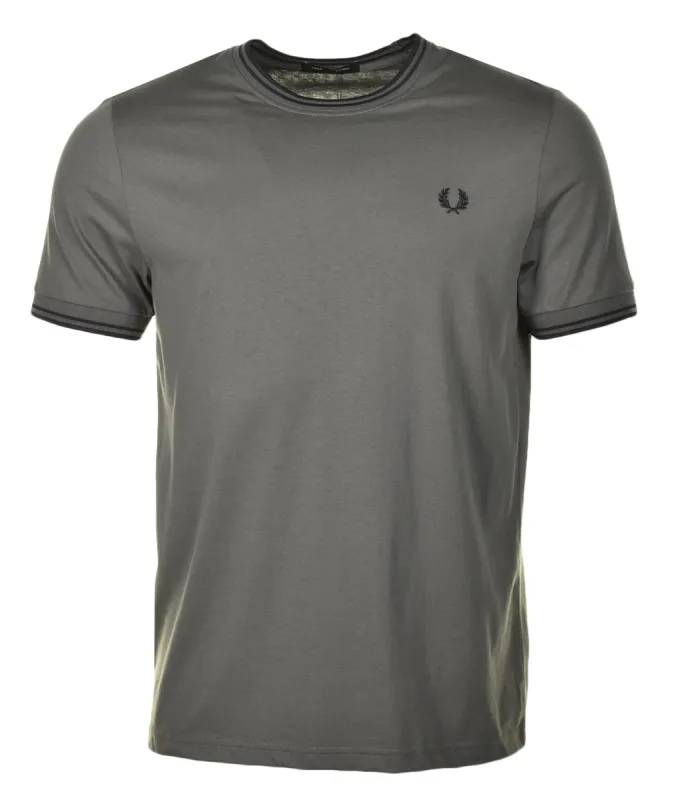 Twin Tipped T Shirt Field Green sold by RAGAZZI