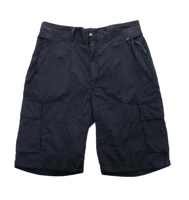 Nylon Cargo Shorts Dark Navy sold by RAGAZZI
