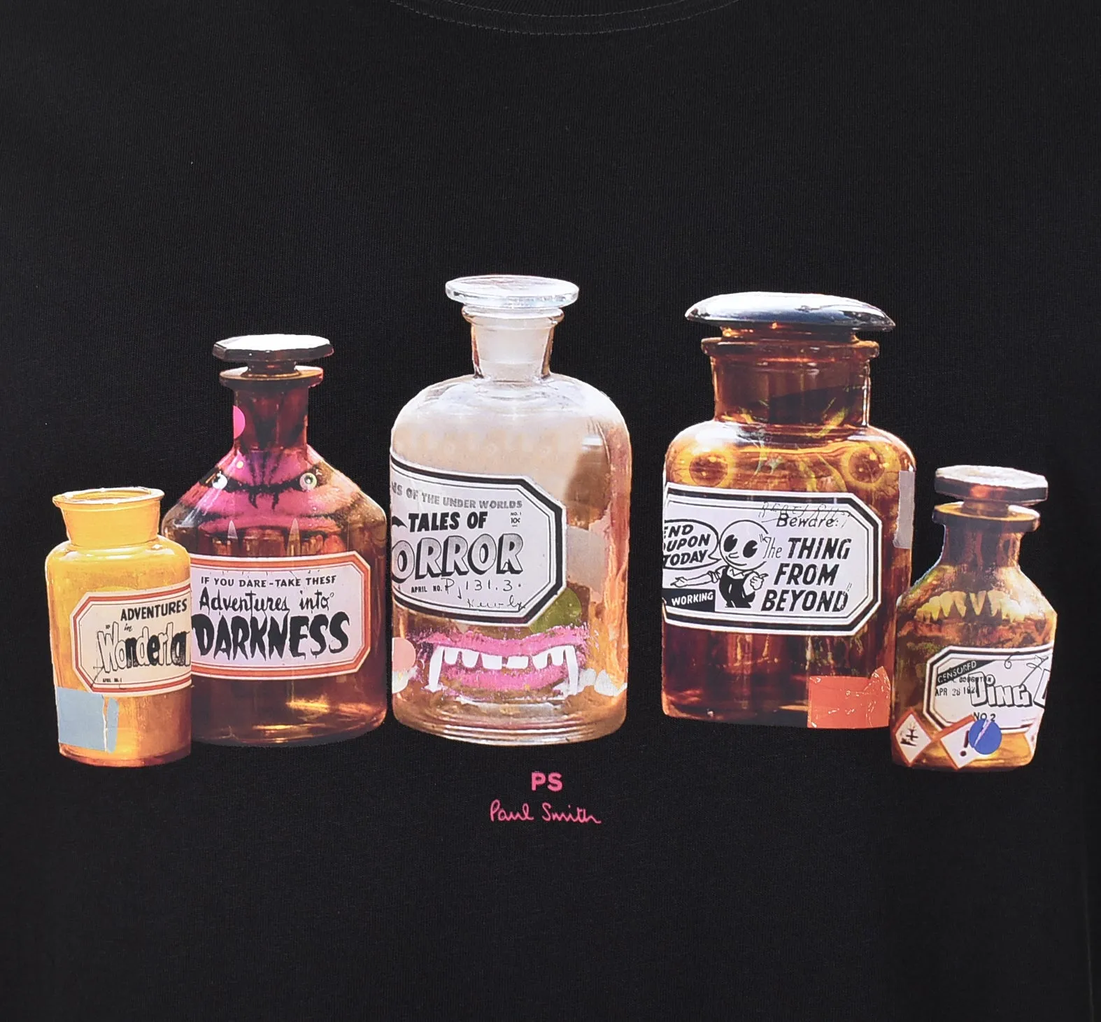 Regular Fit Bottles T Shirt Black sold by RAGAZZI product image thumbnail 3