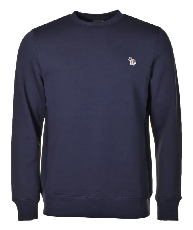 Zebra Crew Sweatshirt Dark Navy sold by RAGAZZI