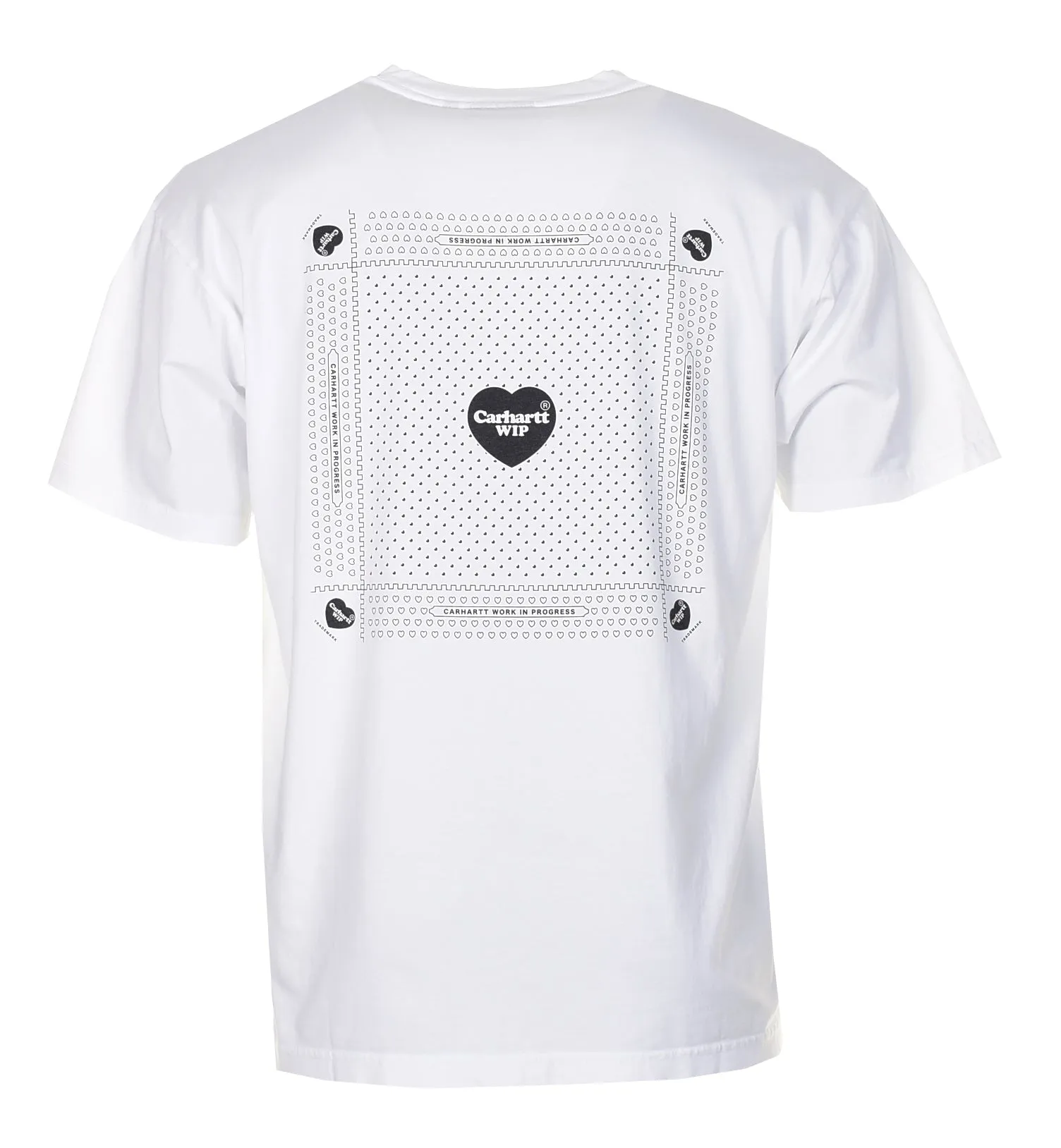 Short Sleeve Heart Bandana T Shirt White sold by RAGAZZI product image thumbnail 2